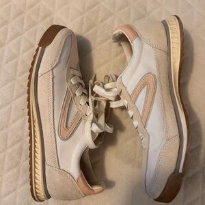 🛍️ Tretorn Women's Blush  and Tan Sneakers